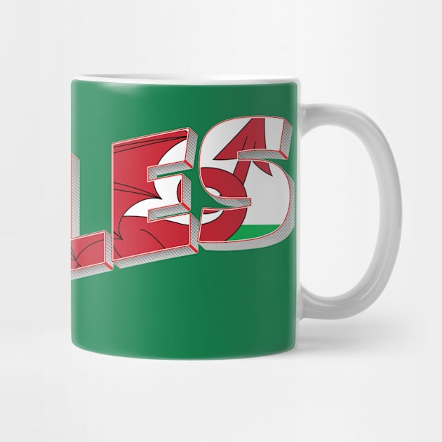 Wales vintage style retro souvenir by DesignerPropo